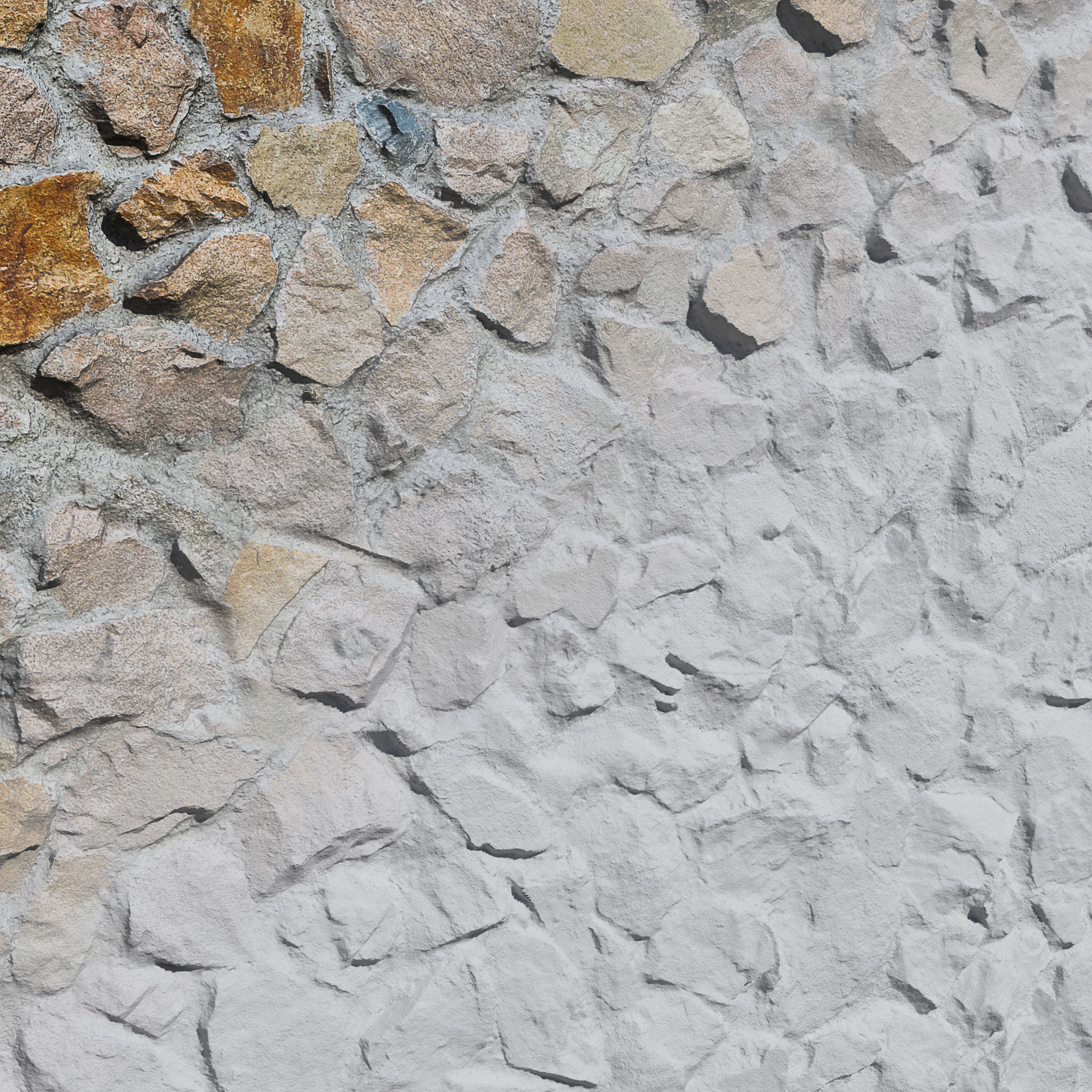 Ultra realistic Decorative Stone 3D model_5
