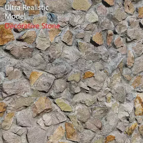 Ultra realistic Decorative Stone  3D model