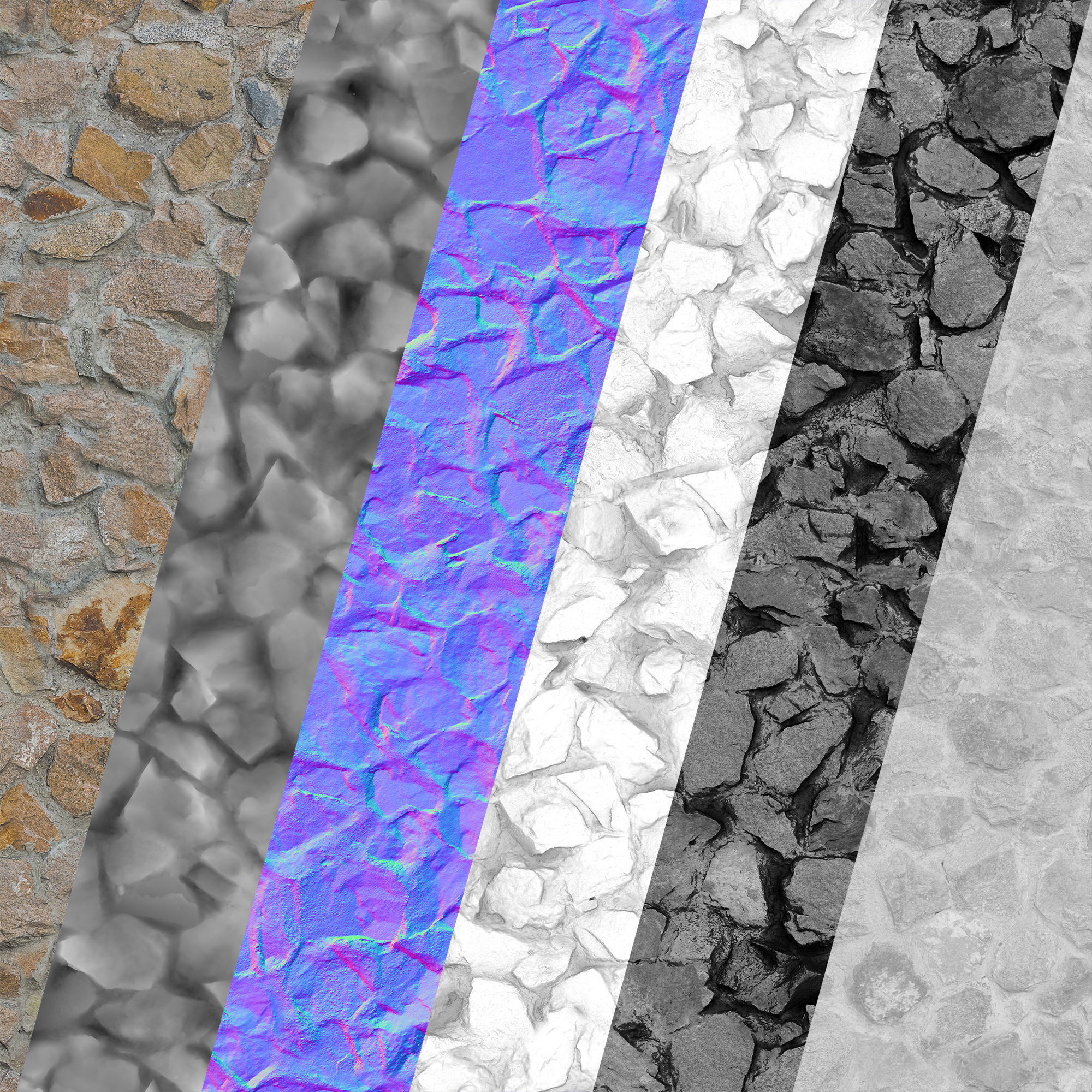 Ultra realistic Decorative Stone 3D model_6