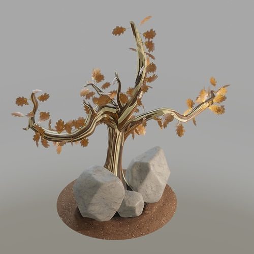 Stylized tree Free 3D model