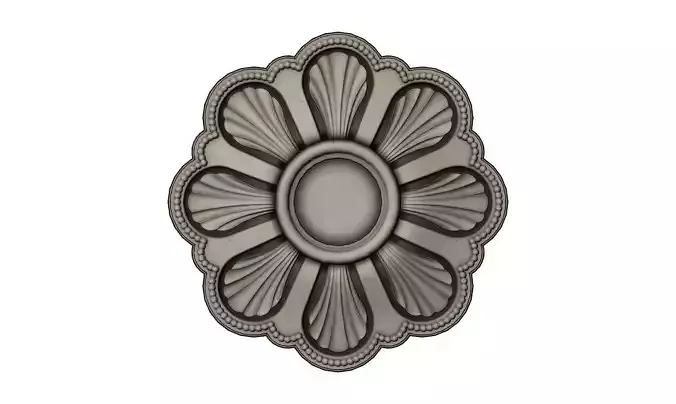 Rosette plaster molding N03 3D print model