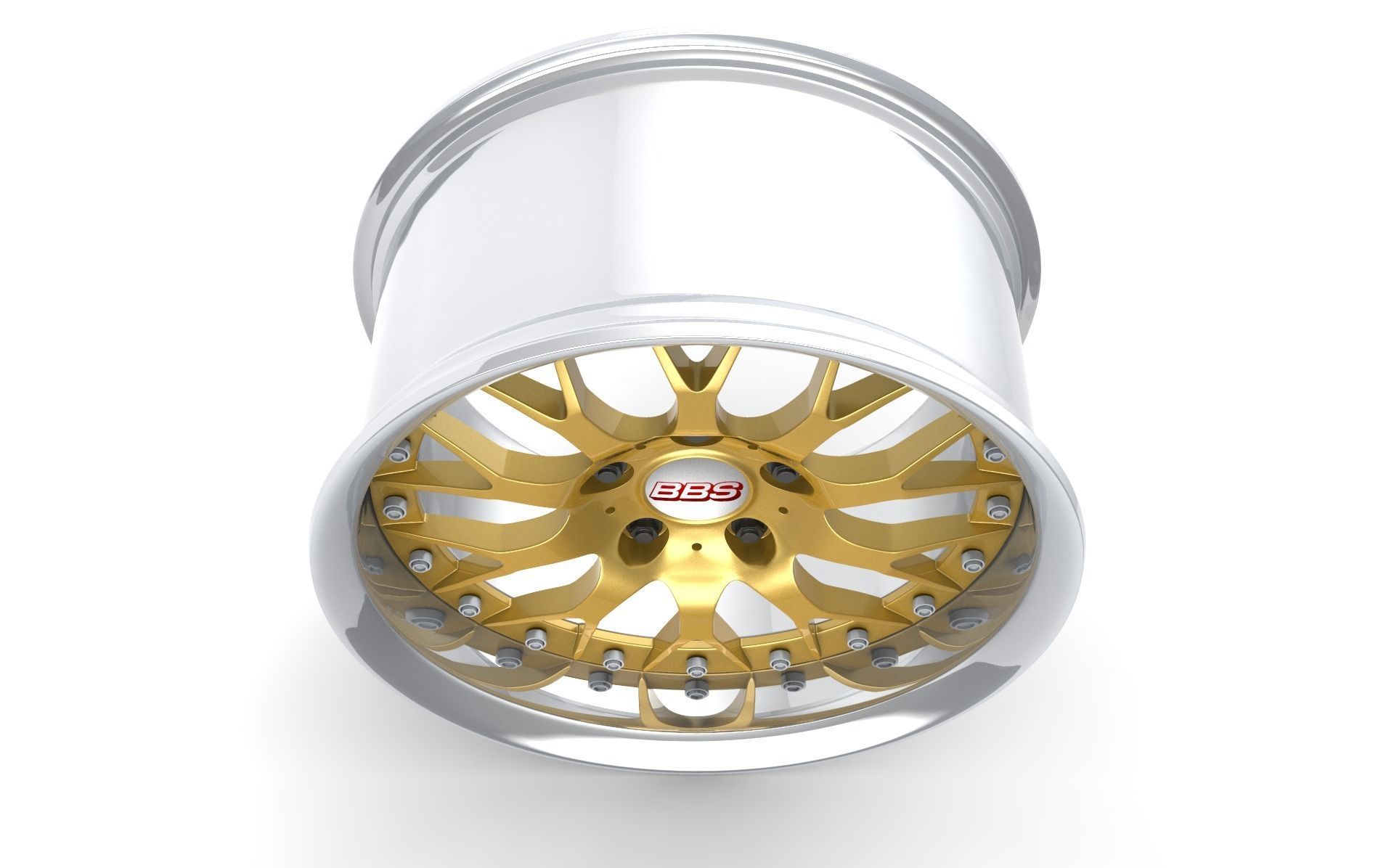 BBS 42 Style Wheels 3D model_3