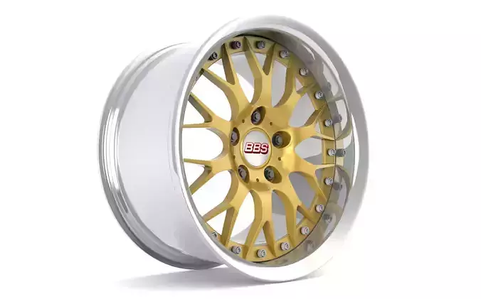 BBS 42 Style Wheels 3D model