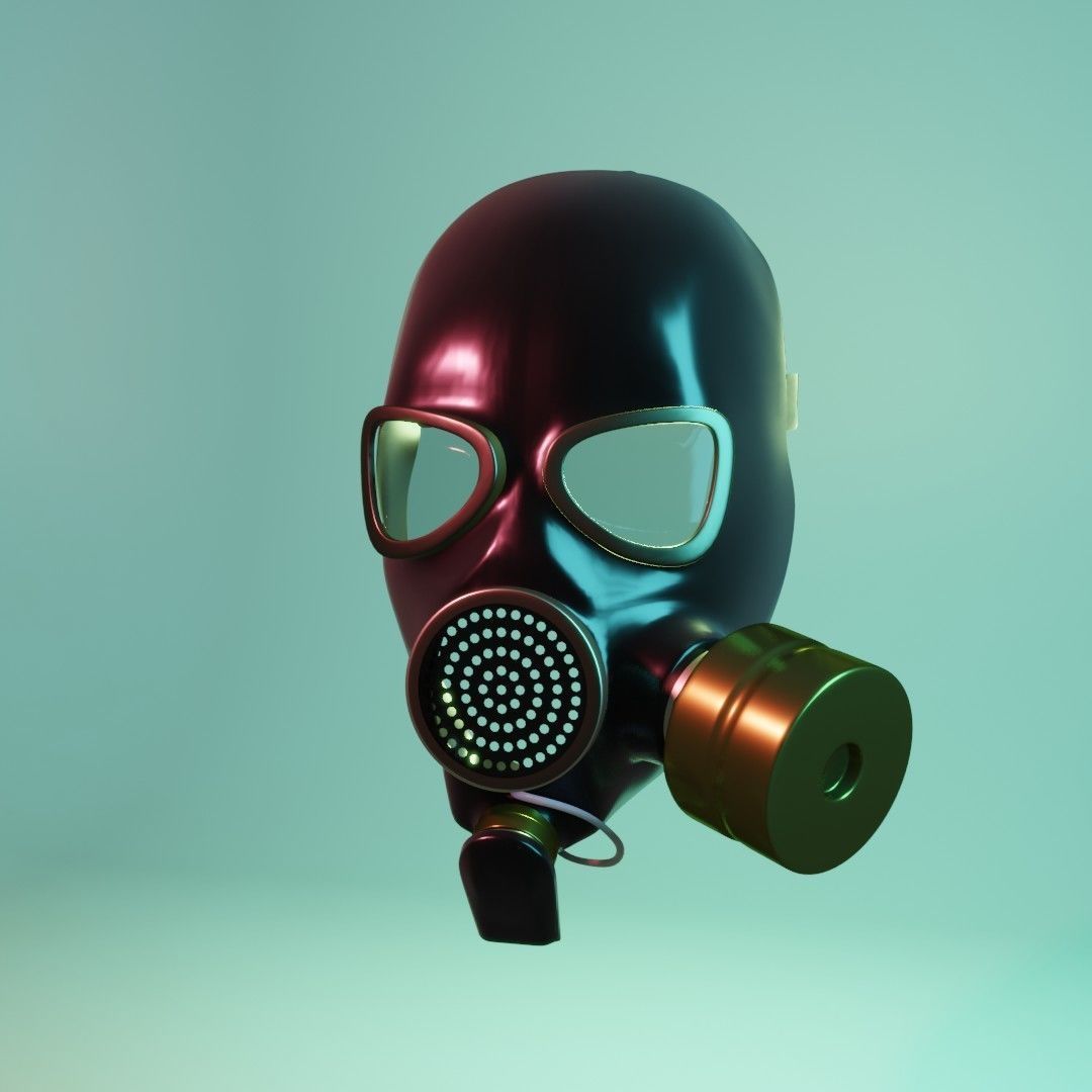 Gasmask Prototype 3D model_2