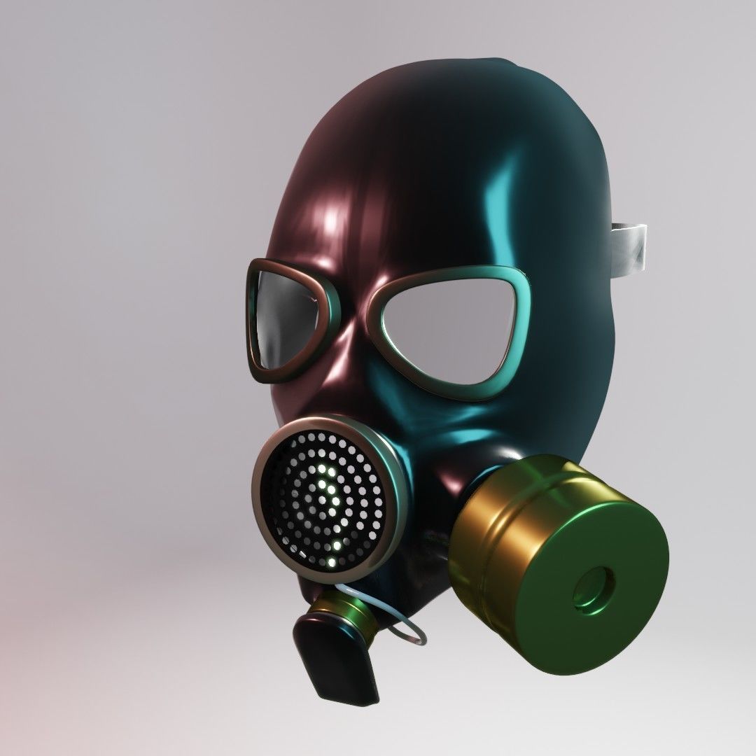 Gasmask Prototype 3D model_3