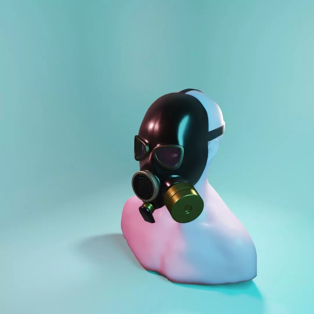 Gasmask Prototype 3D model_0