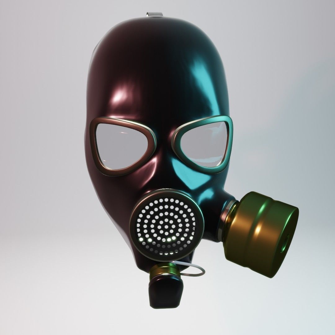 Gasmask Prototype 3D model_4