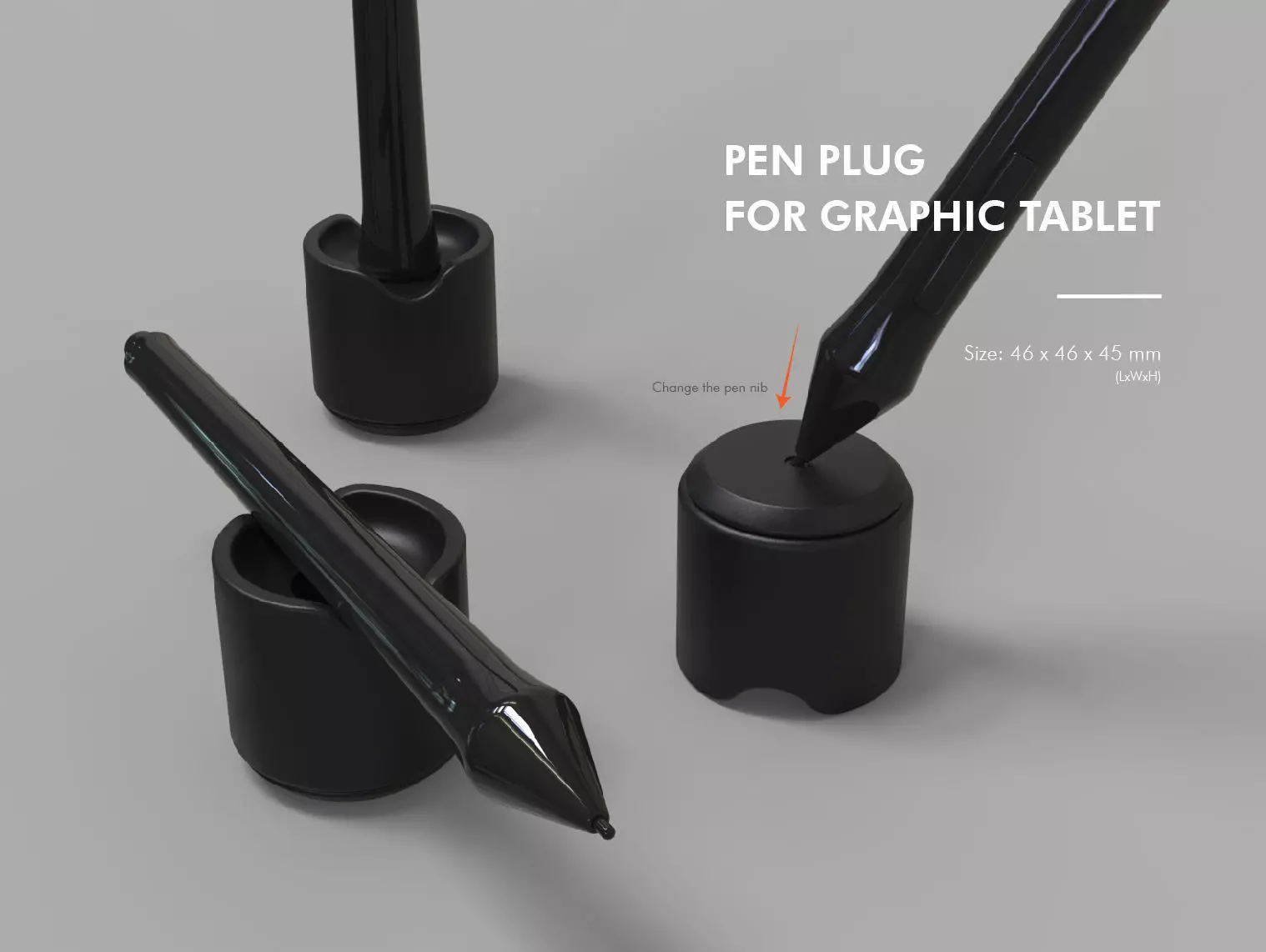 Pen Plug For Graphic Tablet Free 3D print model