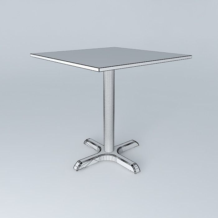 Dining Table  Free 3D model_4