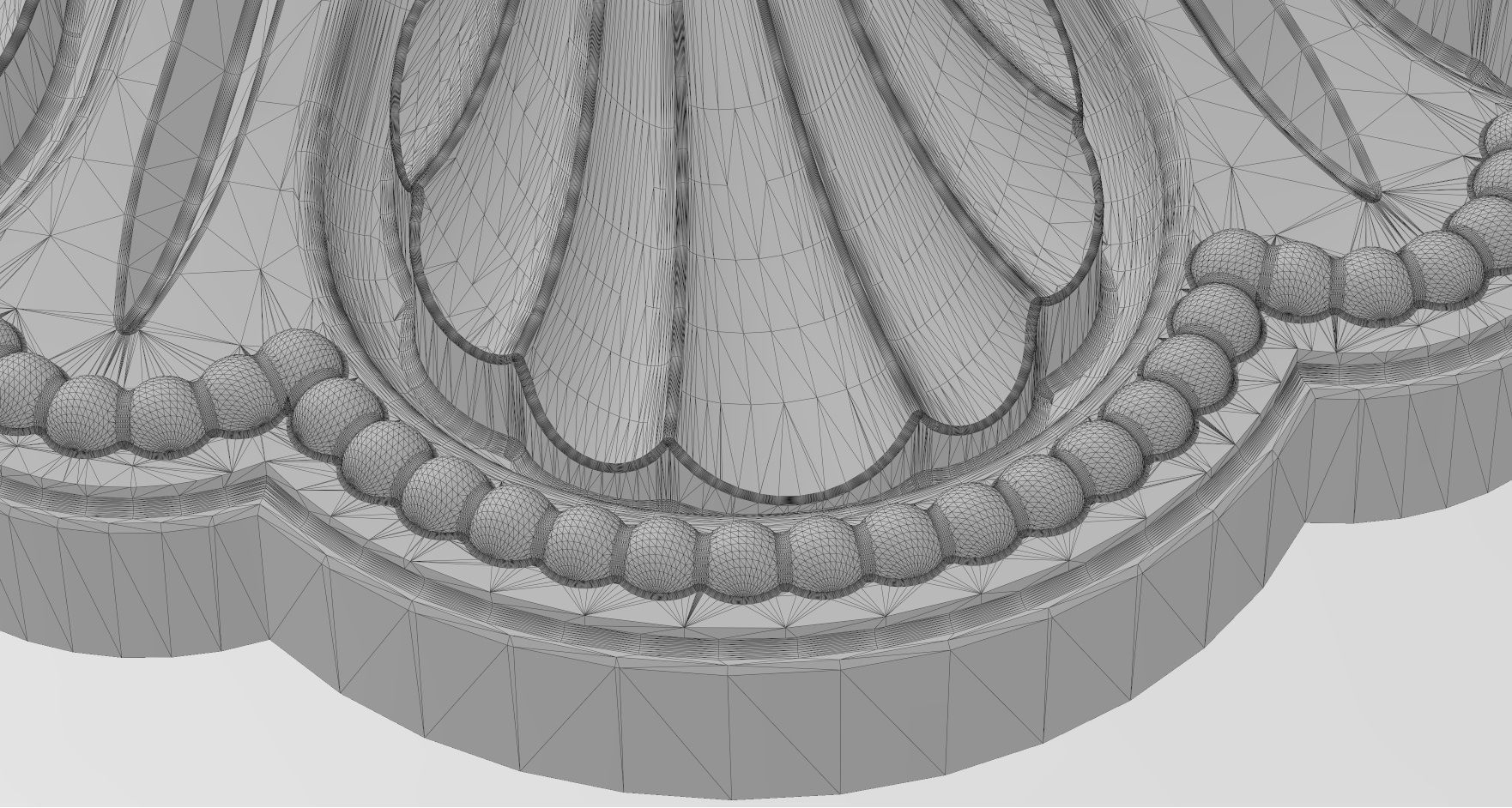 Rosette plaster molding N04 3D print model_13