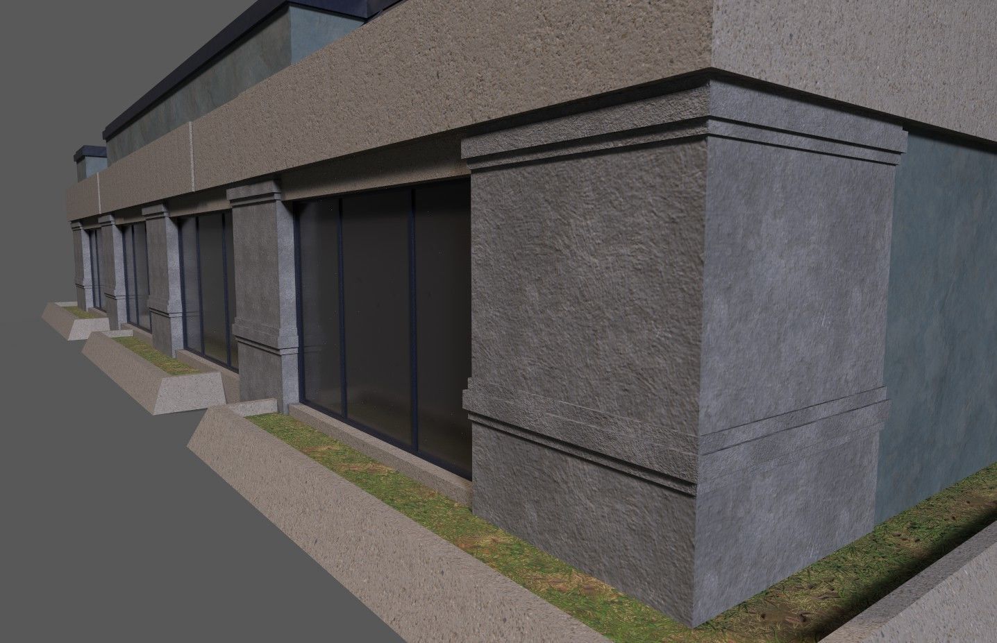 full building 1 Free low-poly 3D model_3