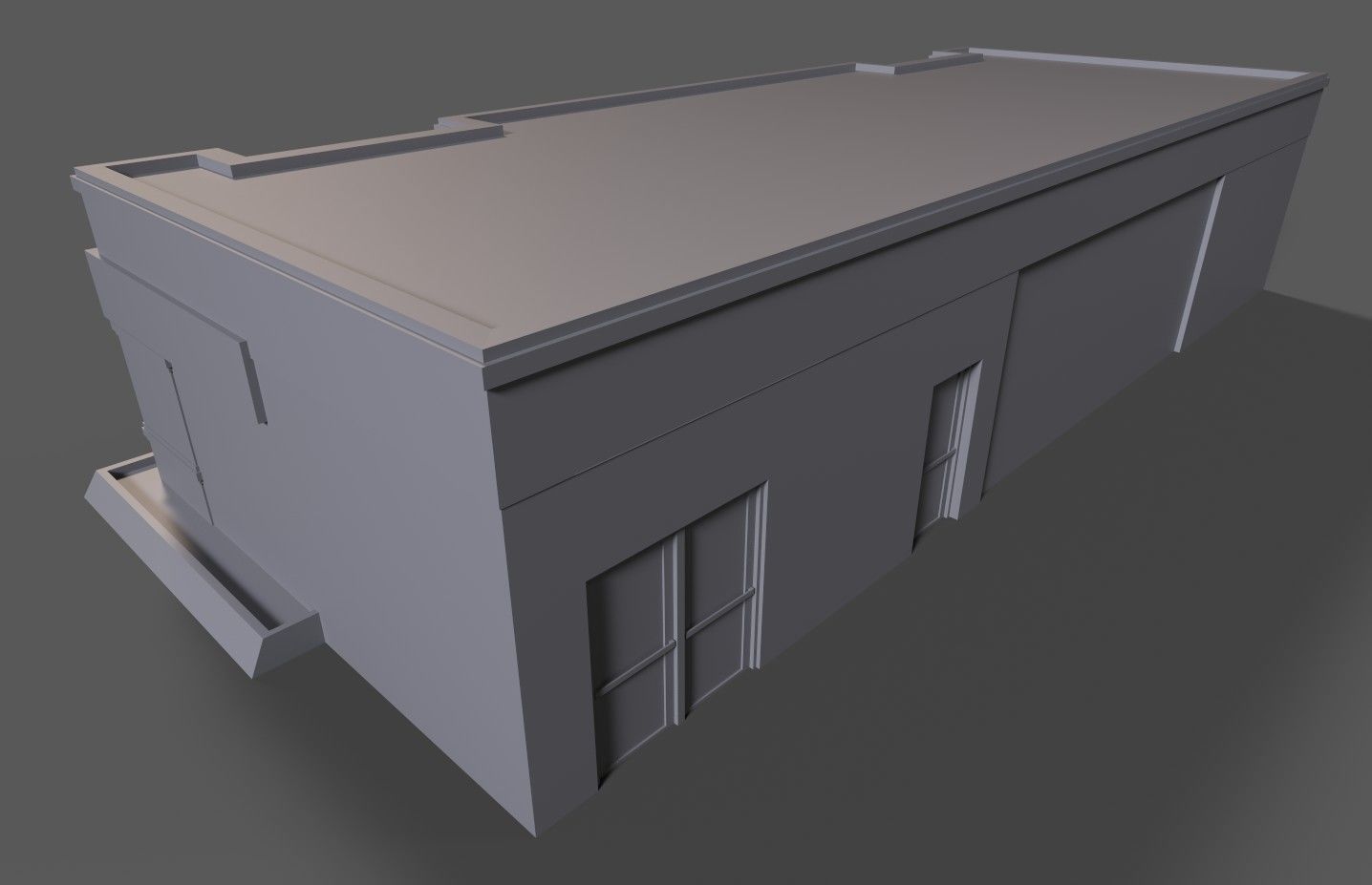 full building 1 Free low-poly 3D model_8