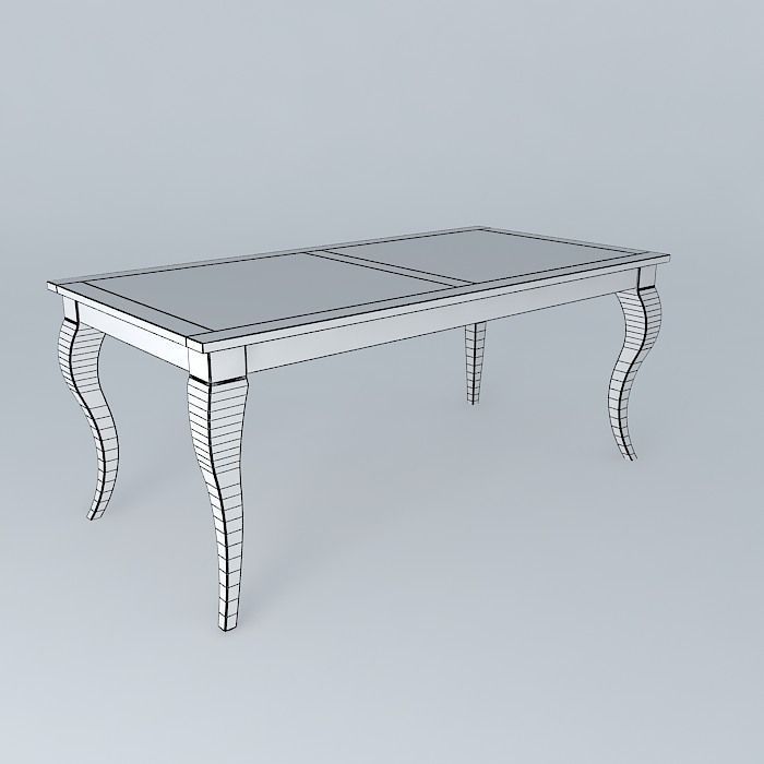 Dining Table  Free 3D model_3
