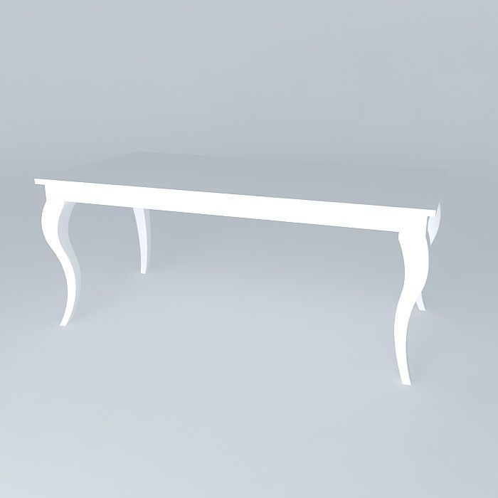 Dining Table  Free 3D model_1