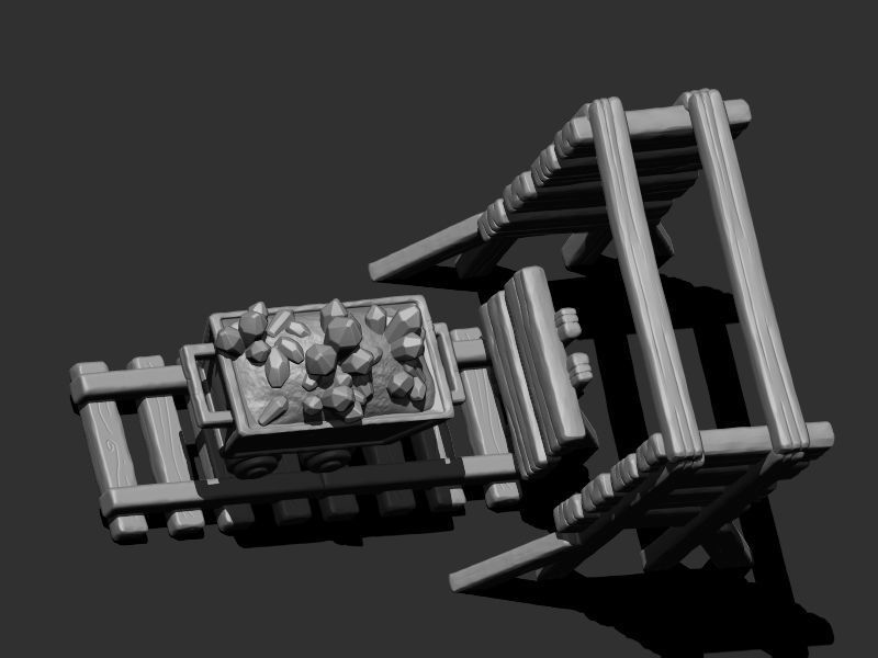 3D Printing Mine Props 3D print model_1