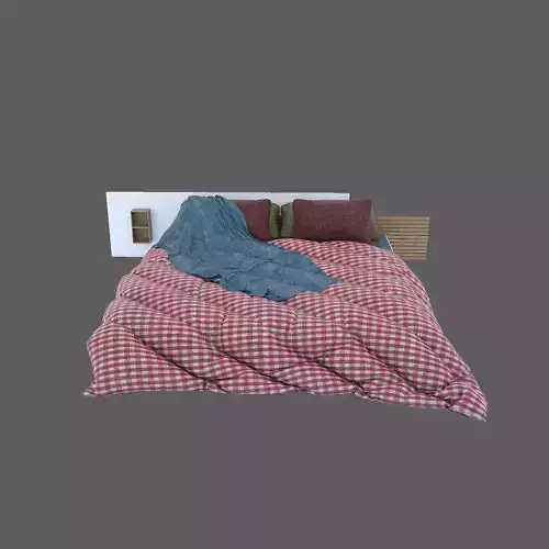 3d maxversion2015 checkered duvet cover