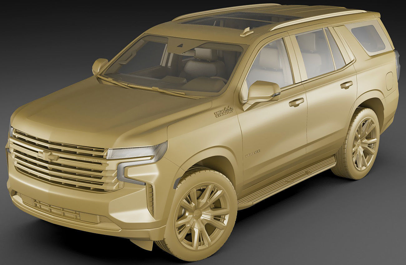 Tahoe SUV 2021 3D model_19