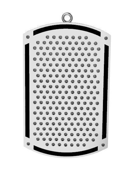 Pendant army with gem model for printable 3D print model_16