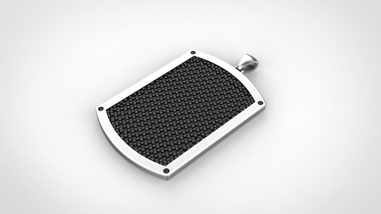 Pendant army with gem model for printable 3D print model_15