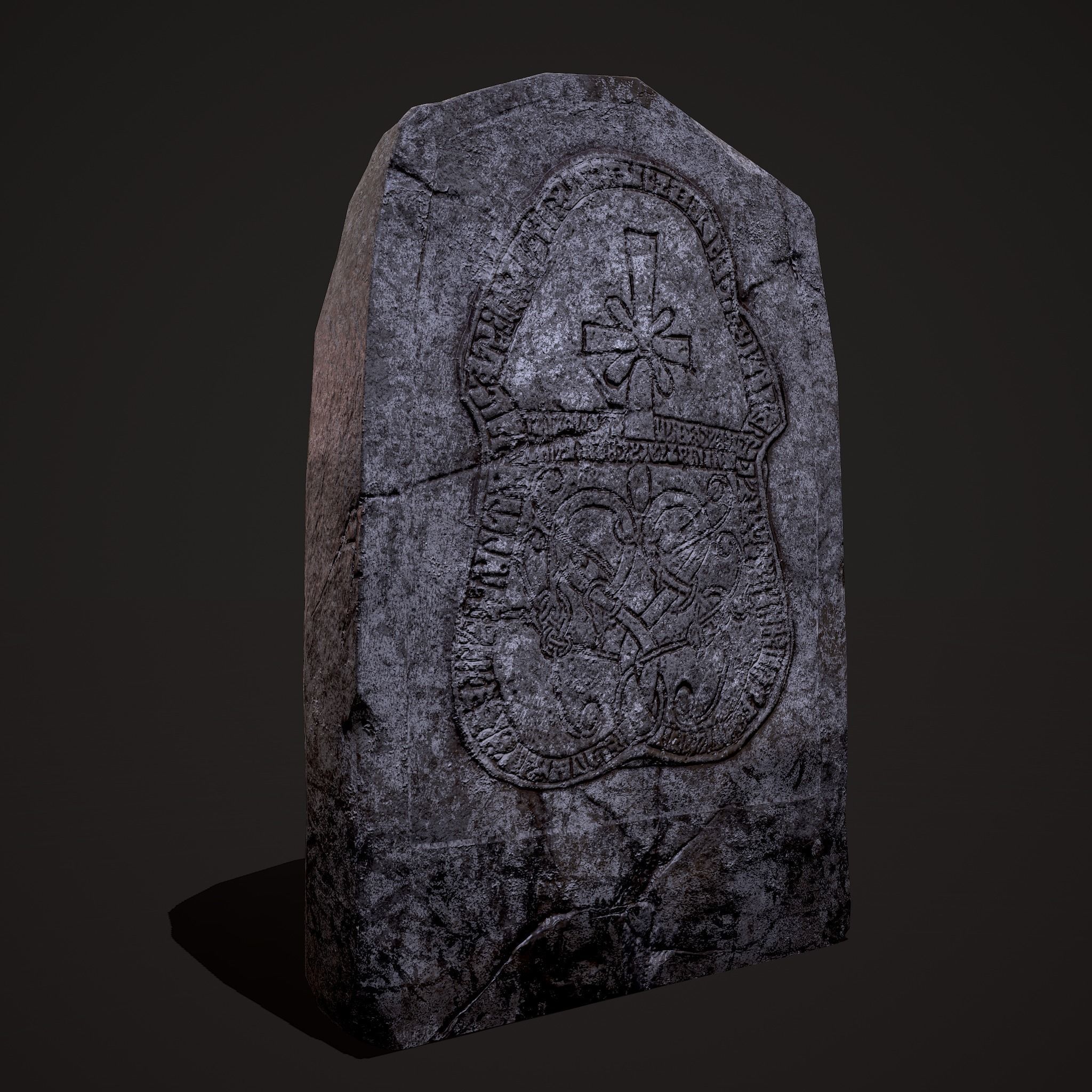 Grave Stones 3 Pack 3D Model Collection_35