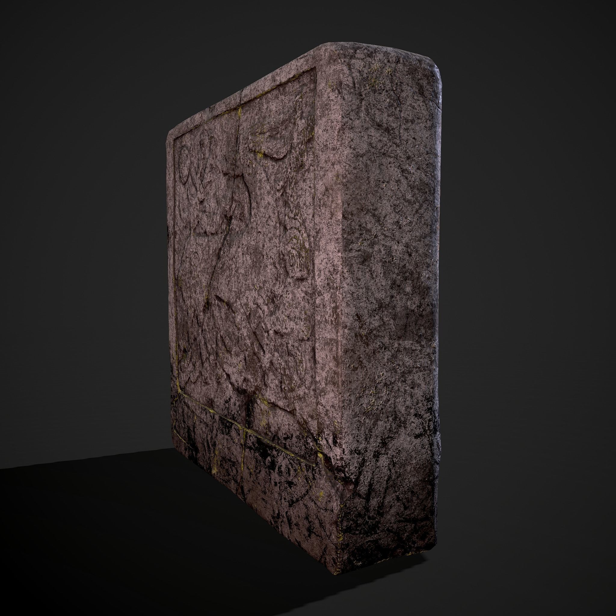 Grave Stones 3 Pack 3D Model Collection_32