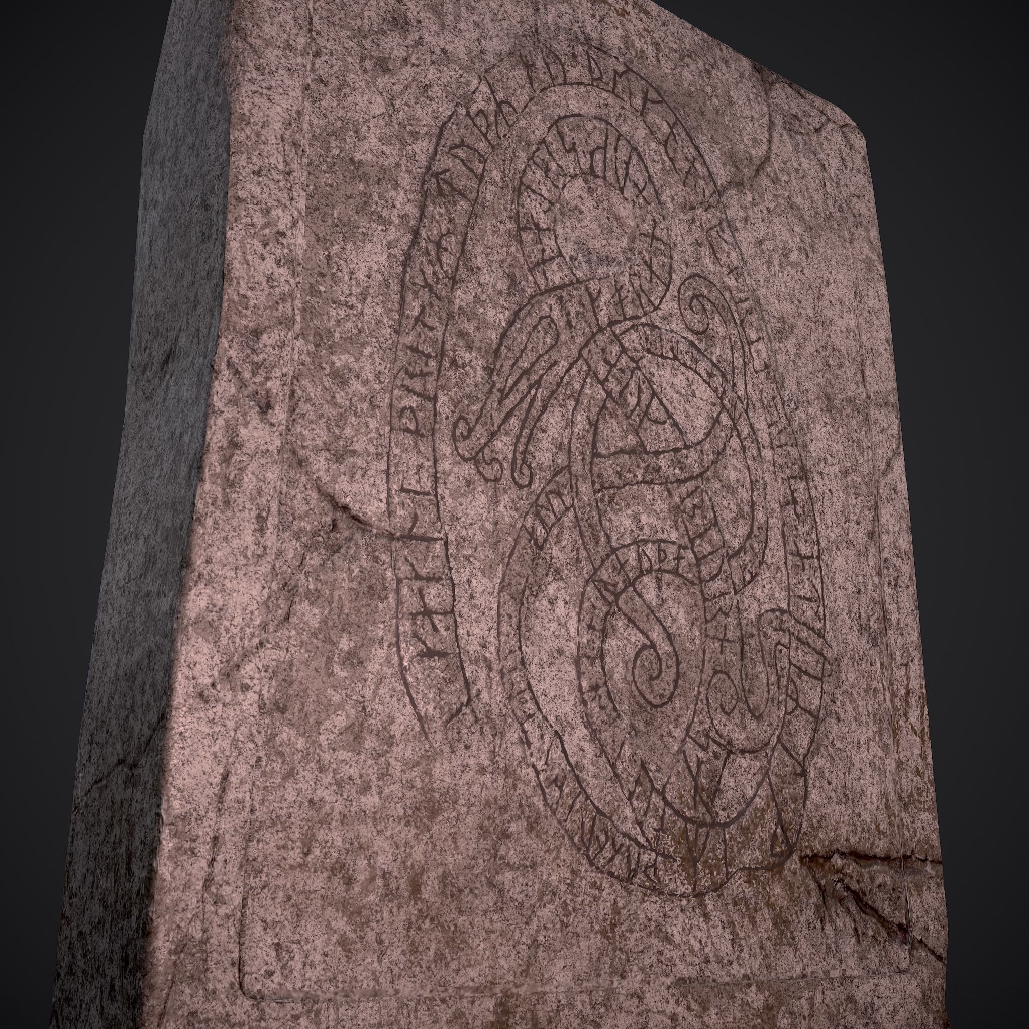 Grave Stones 3 Pack 3D Model Collection_56