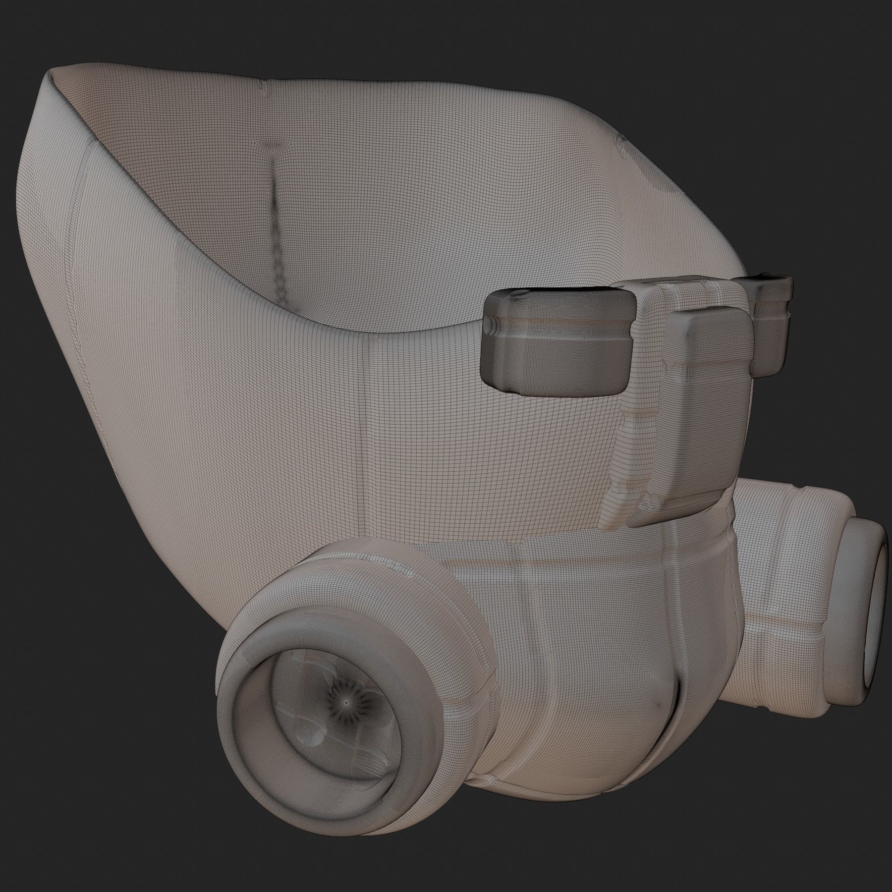 gas mask helmet scifi high poly sculpt 3d printable 3D model_10