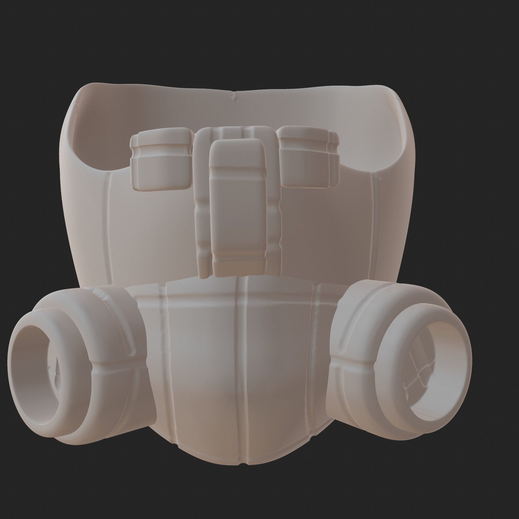 gas mask helmet scifi high poly sculpt 3d printable 3D model_8