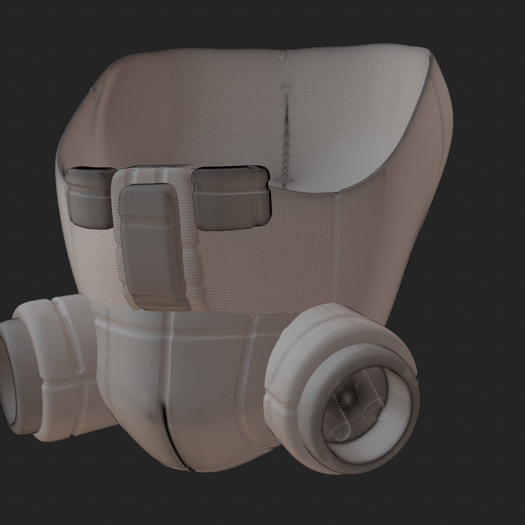 gas mask helmet scifi high poly sculpt 3d printable 3D model_11