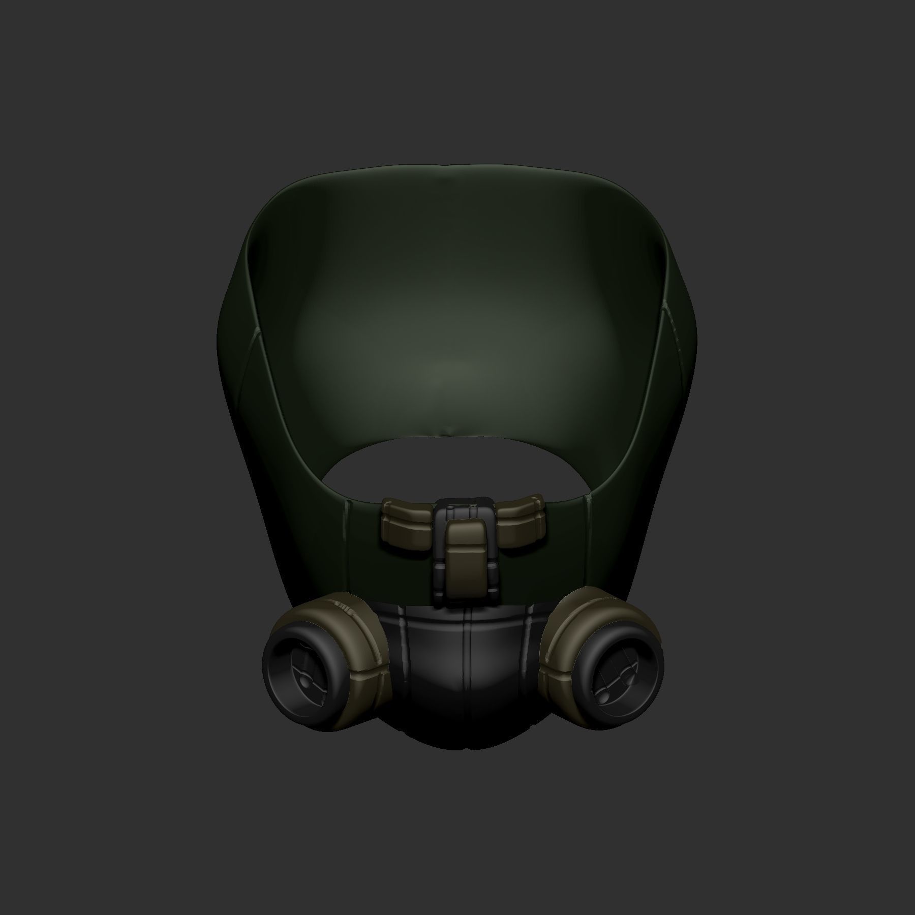 gas mask helmet scifi high poly sculpt 3d printable 3D model_6
