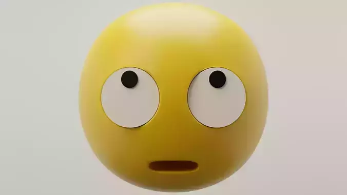 Rolling Eyes Emoji 3D model
