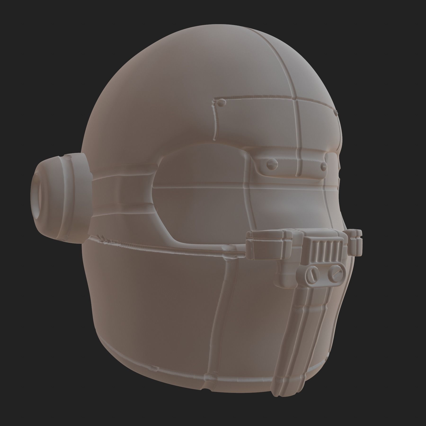 High quality fantasy helmet high poly sculpt 3d printable 3D model_8