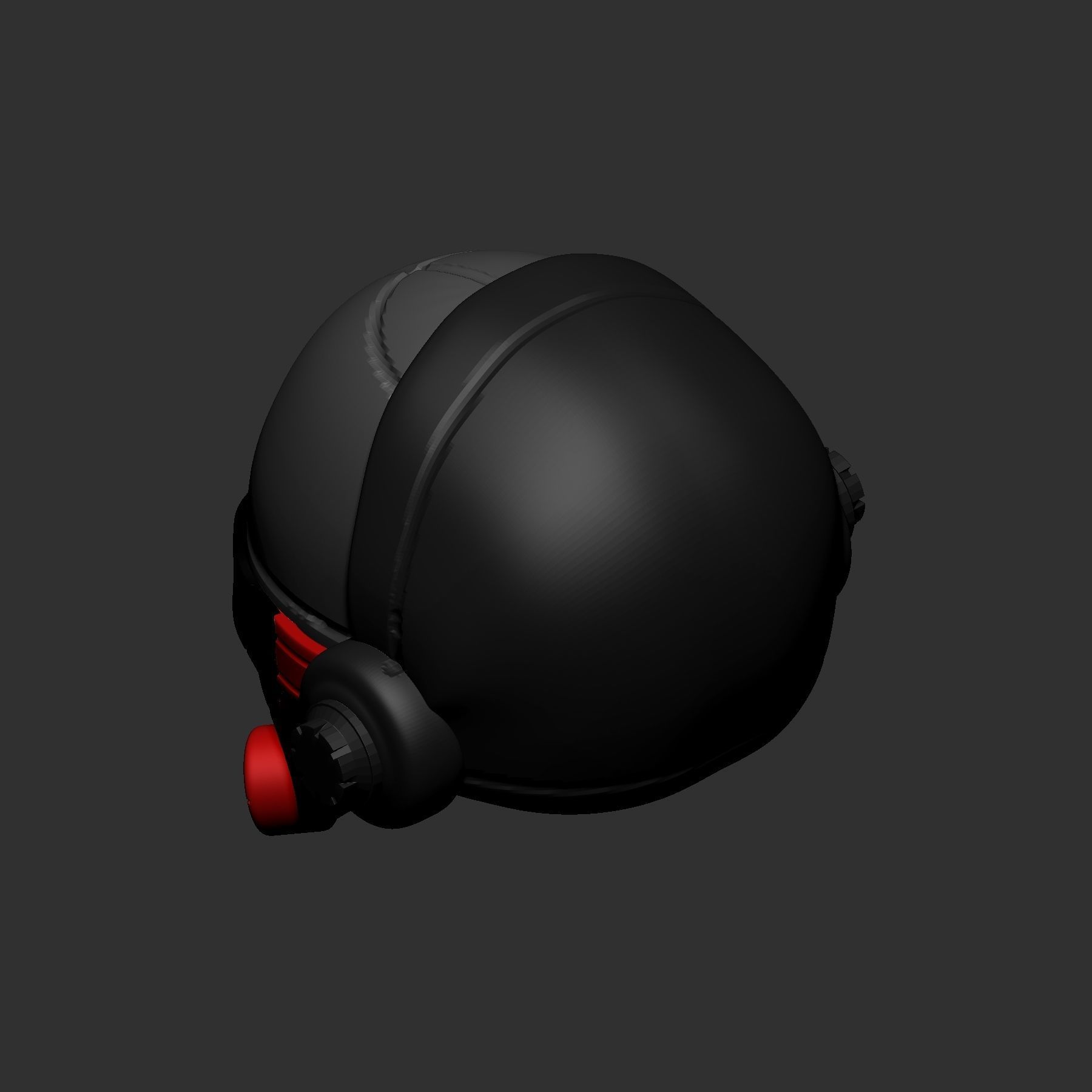 High quality helmet high poly sculpt 3d printable 3D model_6