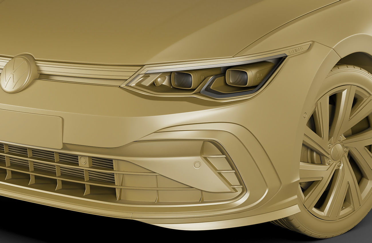Volkswagen Golf 2020 GTI  GTE  R-line 3D model_46