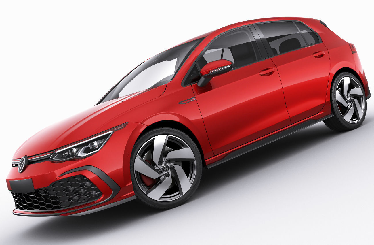 Volkswagen Golf 2020 GTI  GTE  R-line 3D model_24