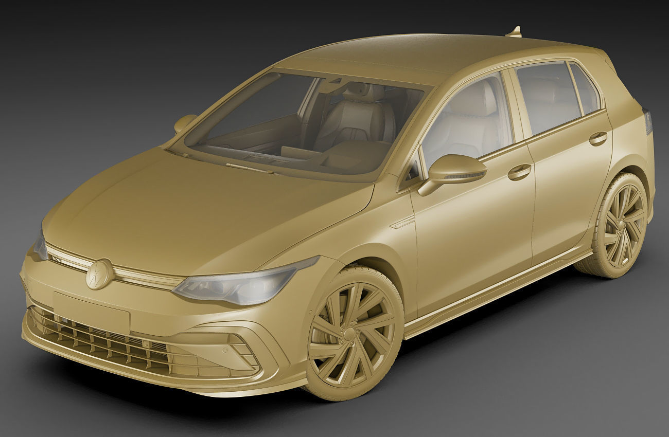 Volkswagen Golf 2020 GTI  GTE  R-line 3D model_42