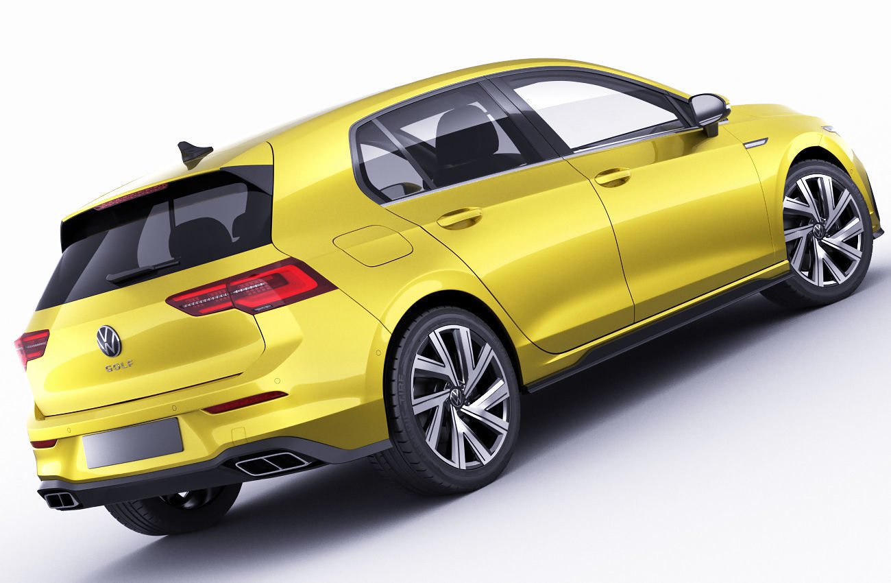 Volkswagen Golf 2020 GTI  GTE  R-line 3D model_25