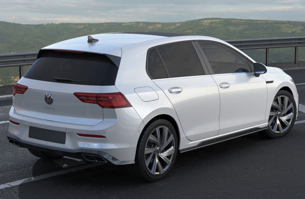 Volkswagen Golf 2020 GTI  GTE  R-line 3D model_40