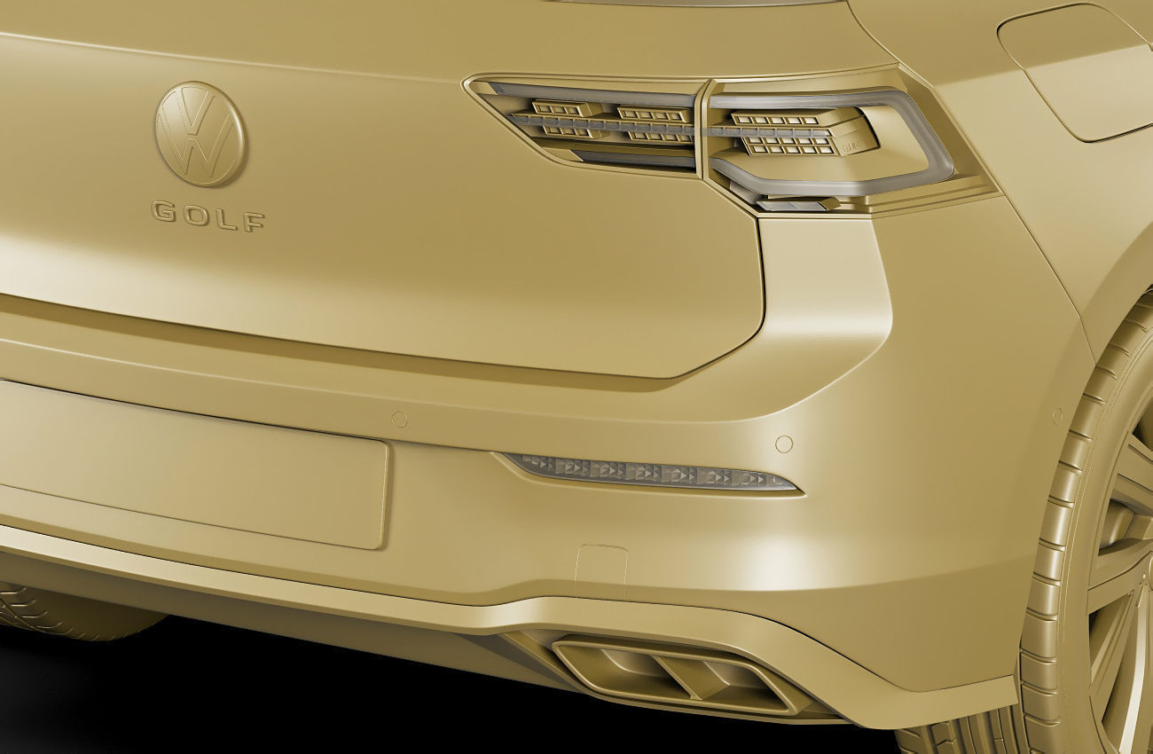 Volkswagen Golf 2020 GTI  GTE  R-line 3D model_47
