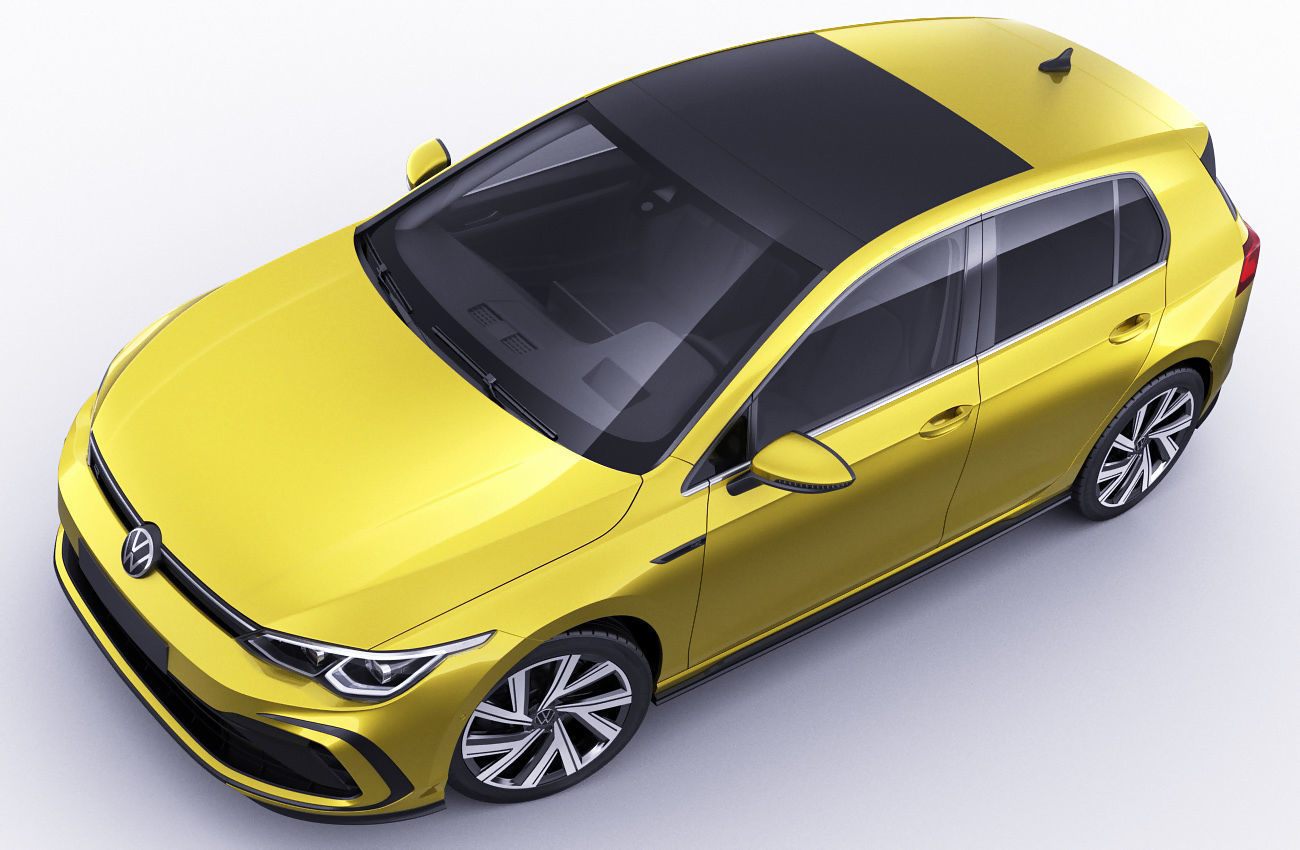 Volkswagen Golf 2020 GTI  GTE  R-line 3D model_19