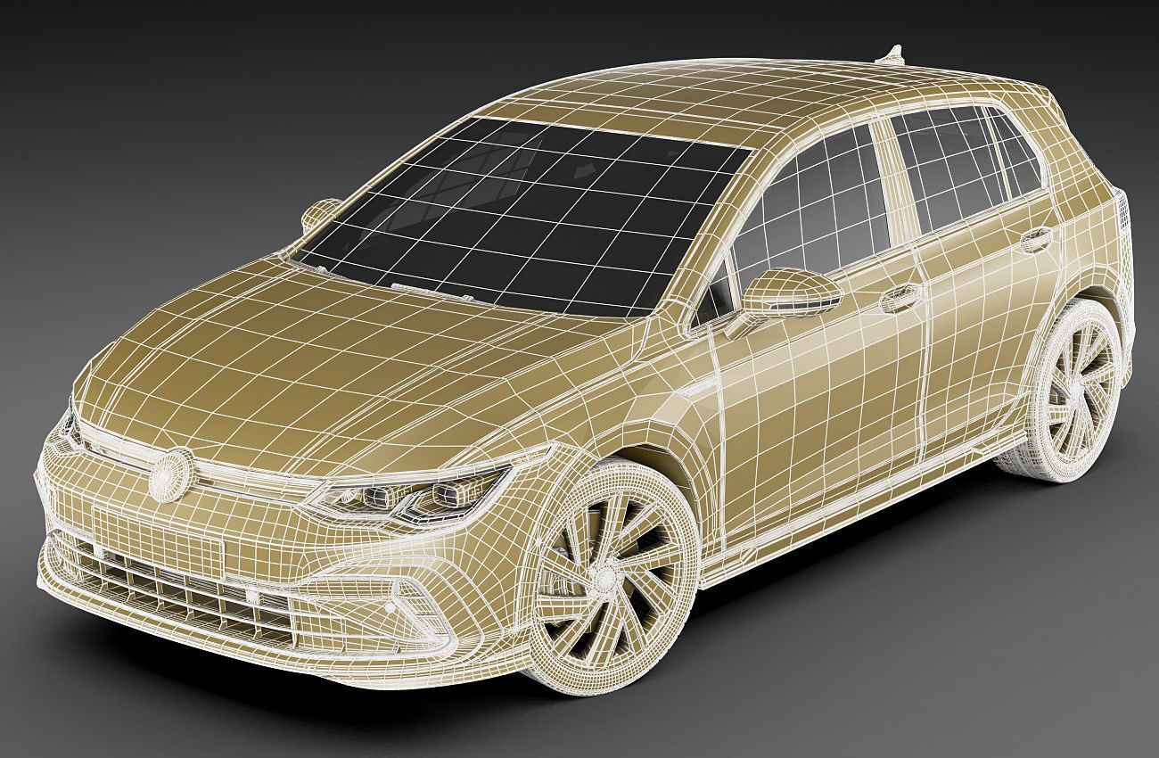 Volkswagen Golf 2020 GTI  GTE  R-line 3D model_48