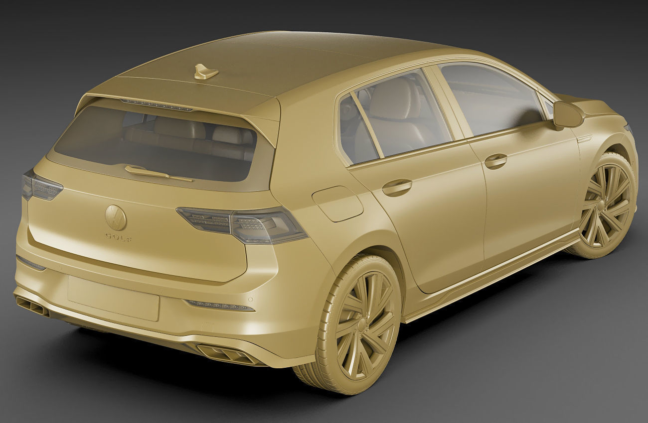 Volkswagen Golf 2020 GTI  GTE  R-line 3D model_44