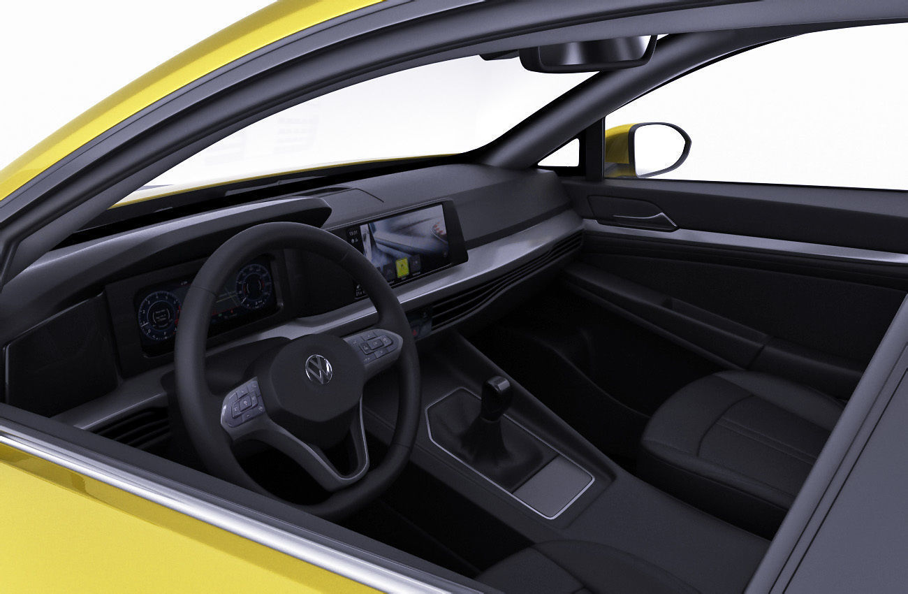 Volkswagen Golf 2020 GTI  GTE  R-line 3D model_34