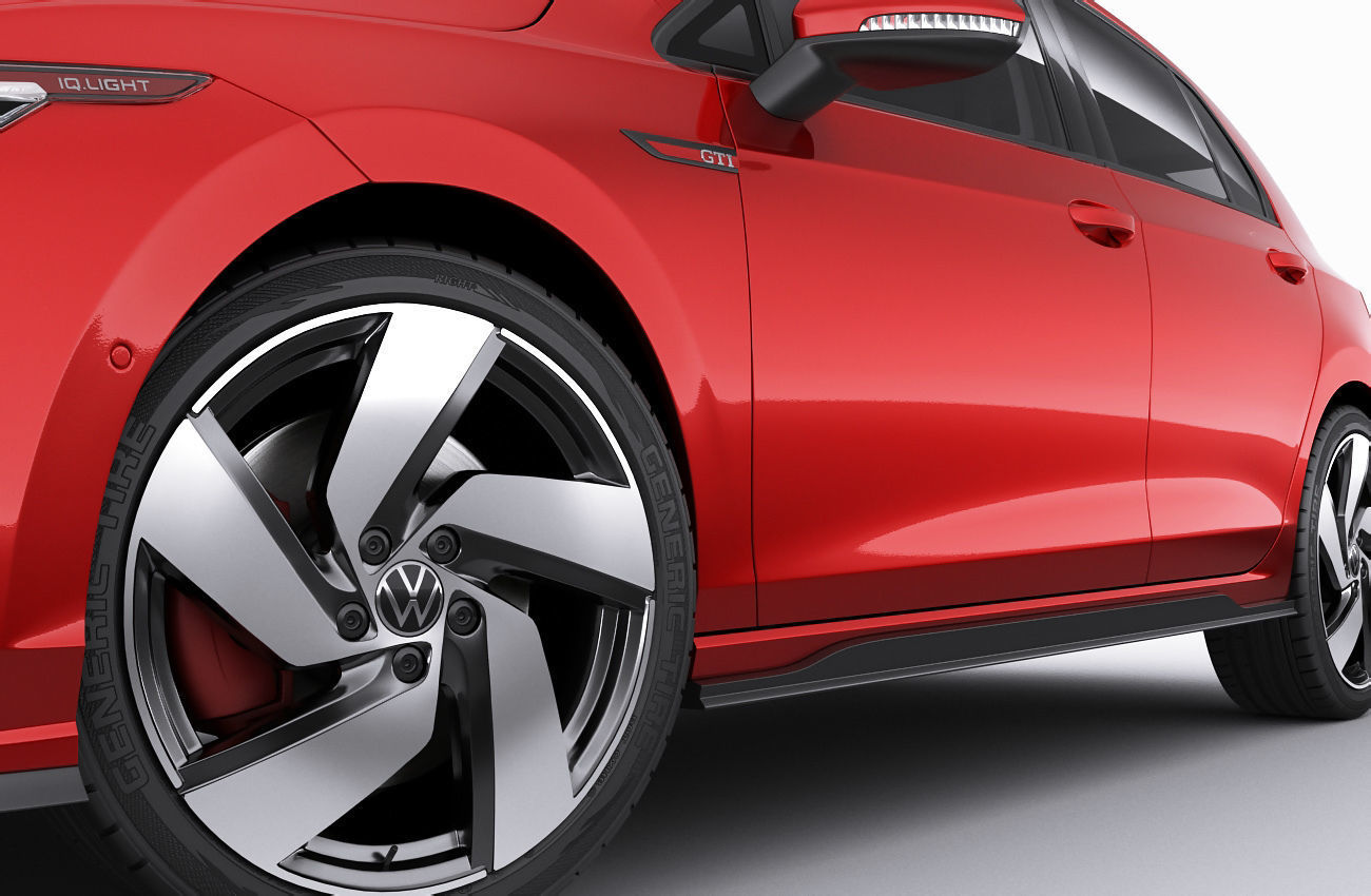 Volkswagen Golf 2020 GTI  GTE  R-line 3D model_28