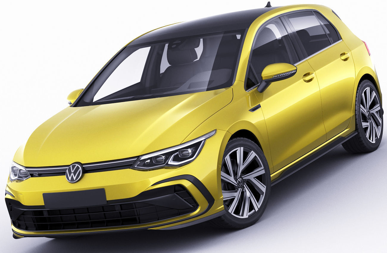 Volkswagen Golf 2020 GTI  GTE  R-line 3D model_1
