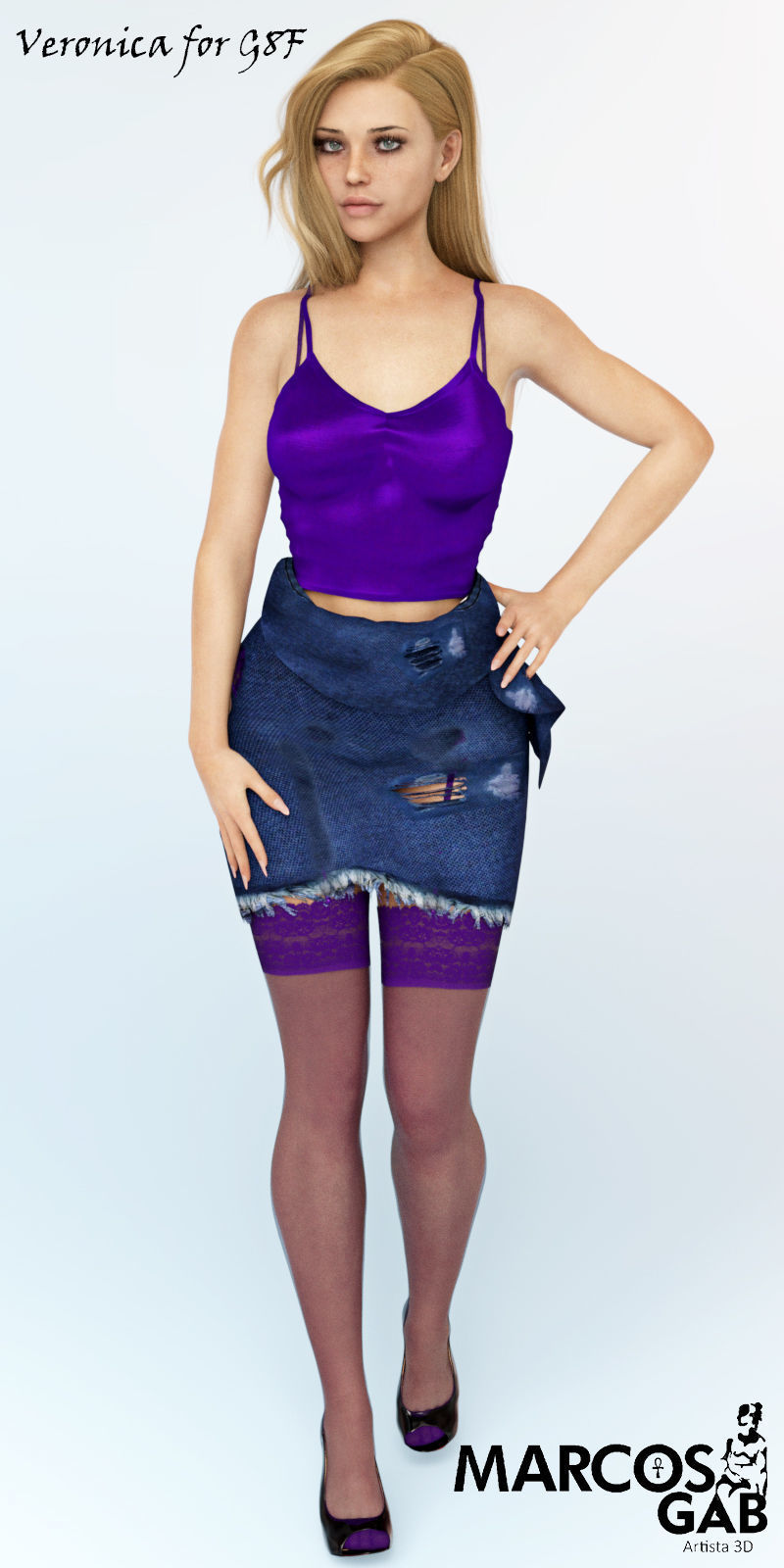 Veronica for Genesis 8 Female 3D model_3