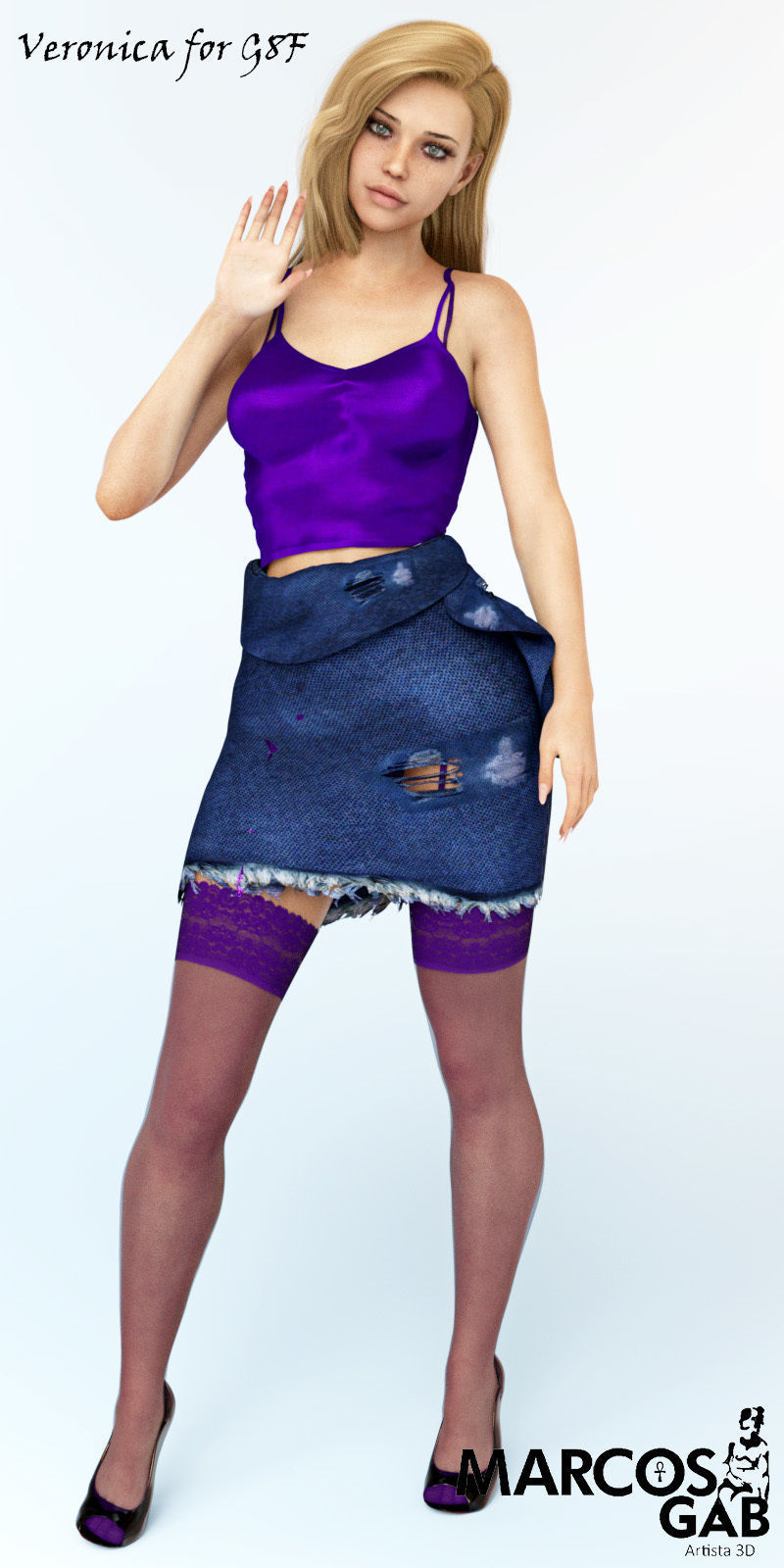 Veronica for Genesis 8 Female 3D model_7