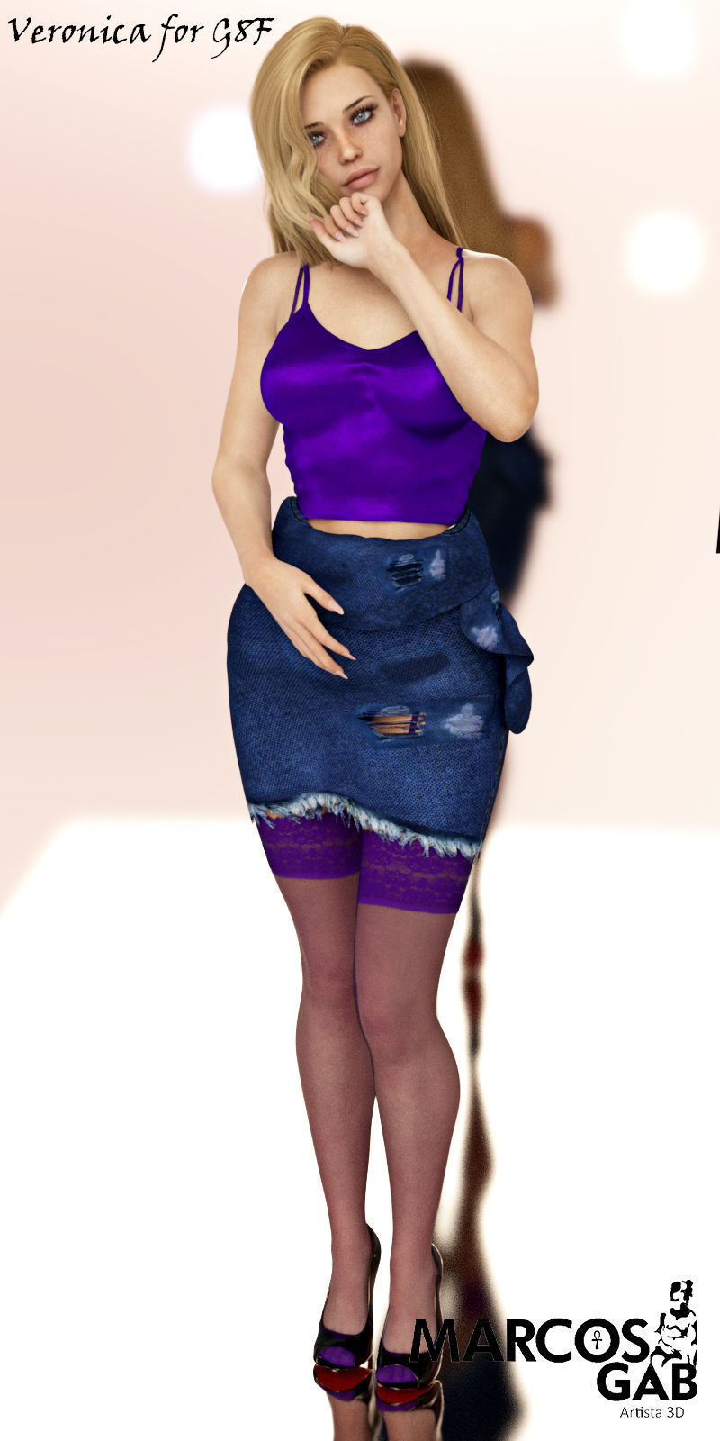 Veronica for Genesis 8 Female 3D model_15