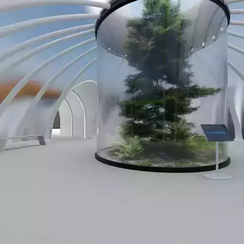 Cyberpunk Scifi Display Room