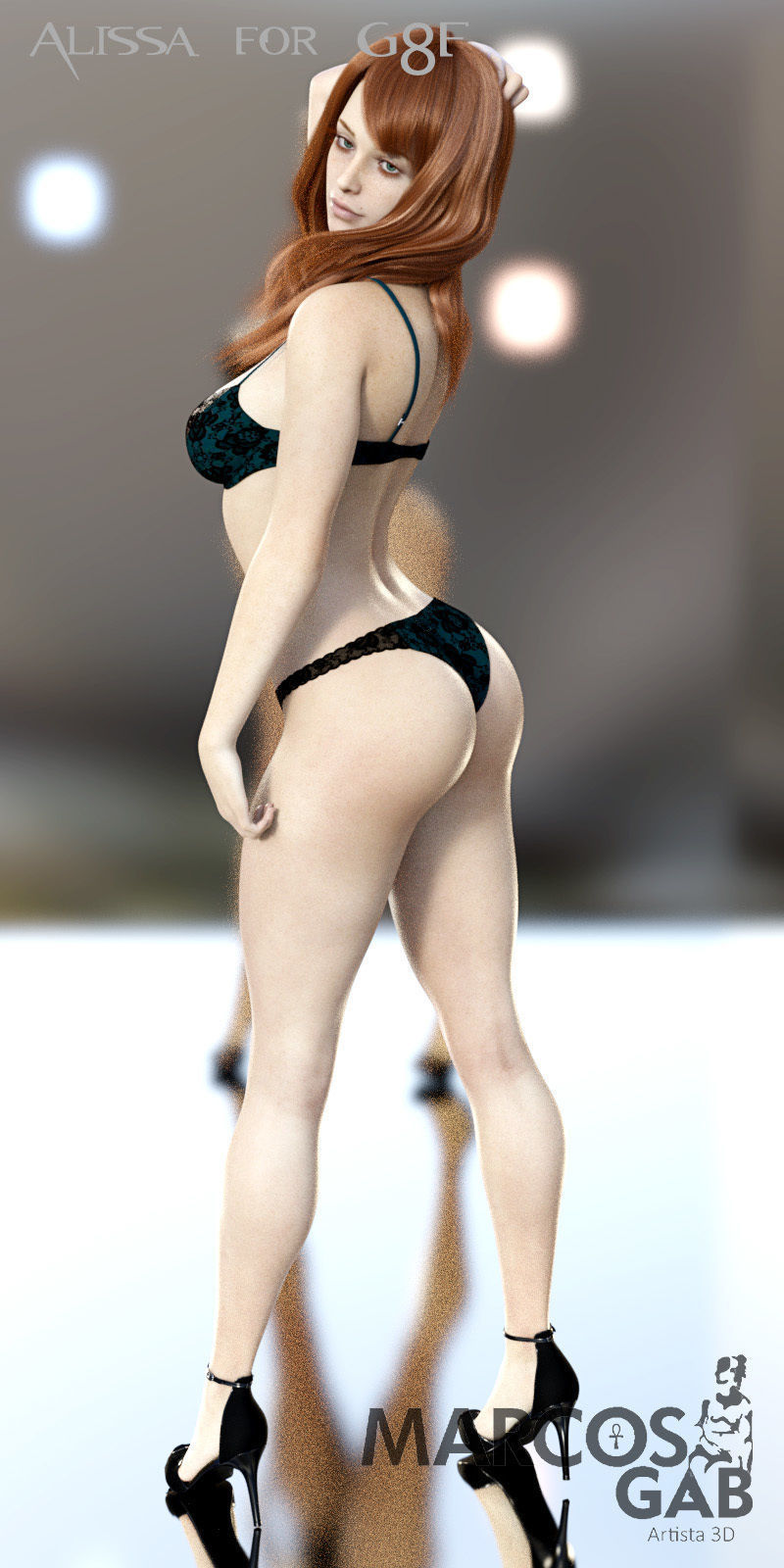 Alissa for Genesis 8 Female 3D model_8